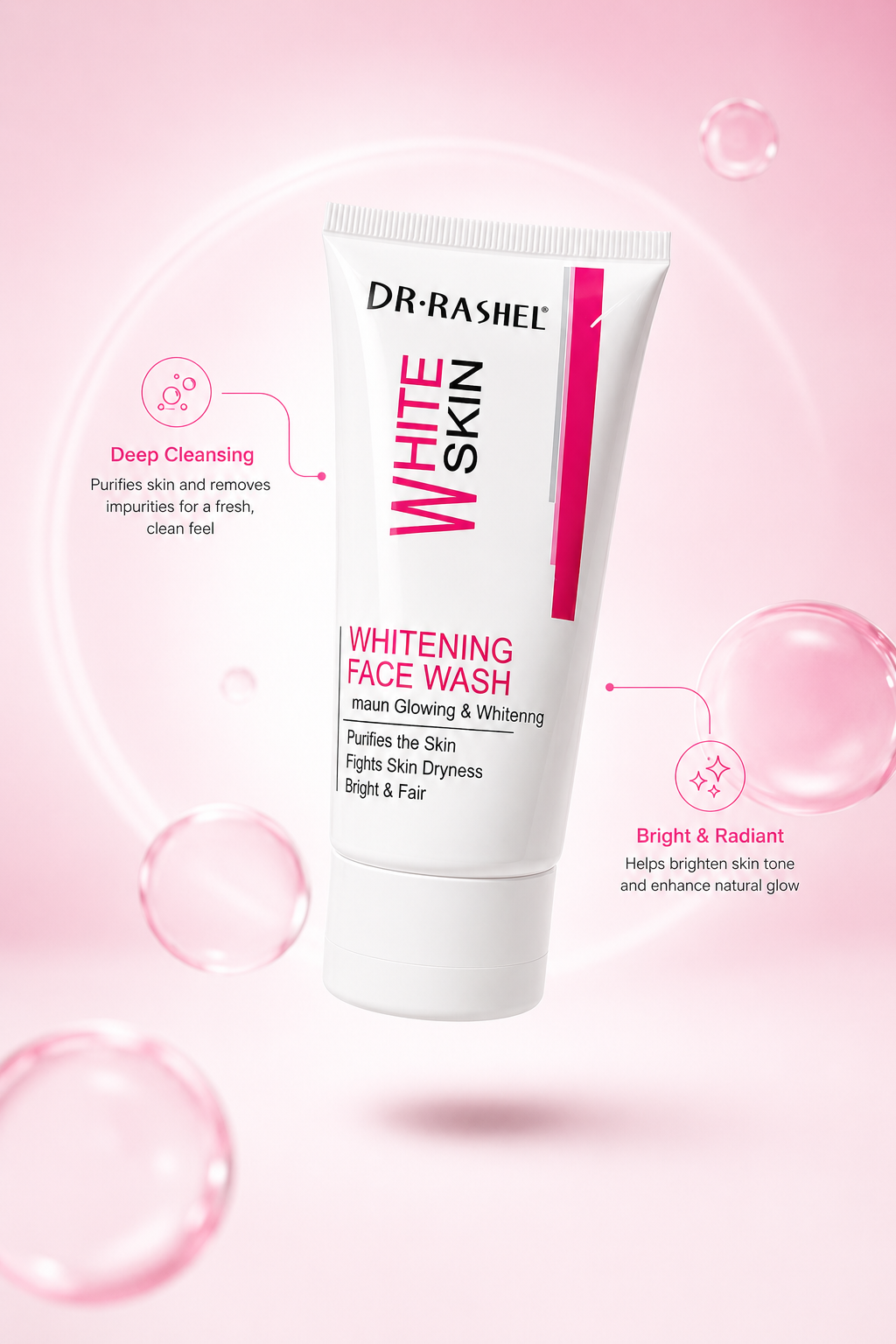 Dr Rashel Whitening Face Wash 150ml All Skin Types