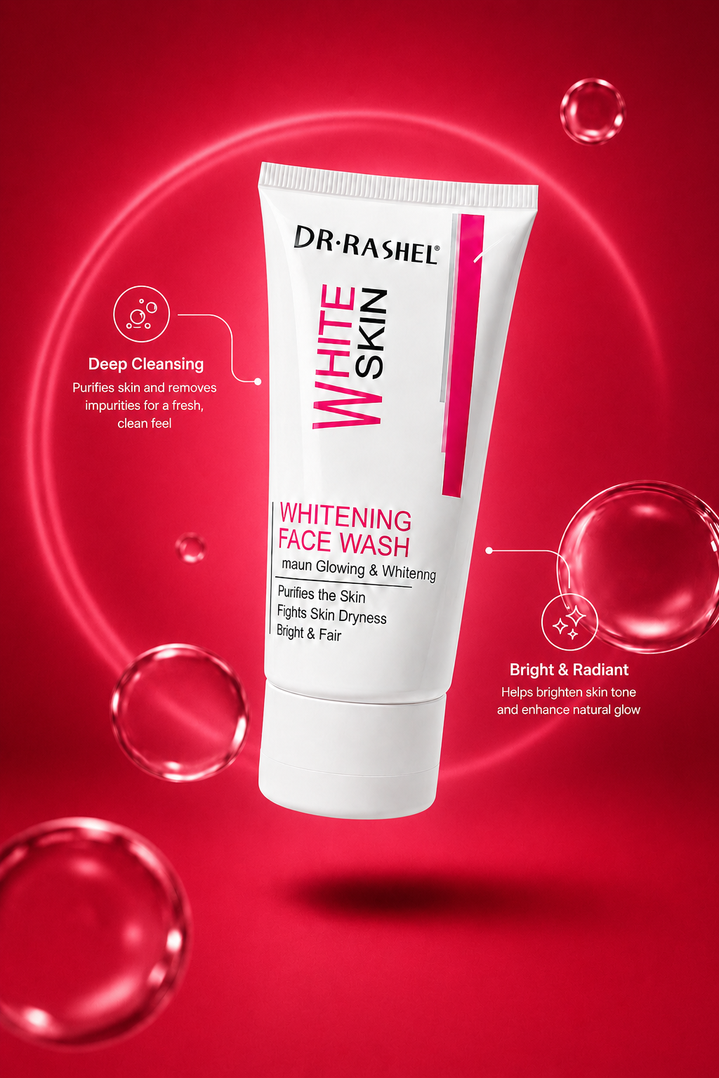 Dr Rashel Whitening Face Wash 150ml All Skin Types