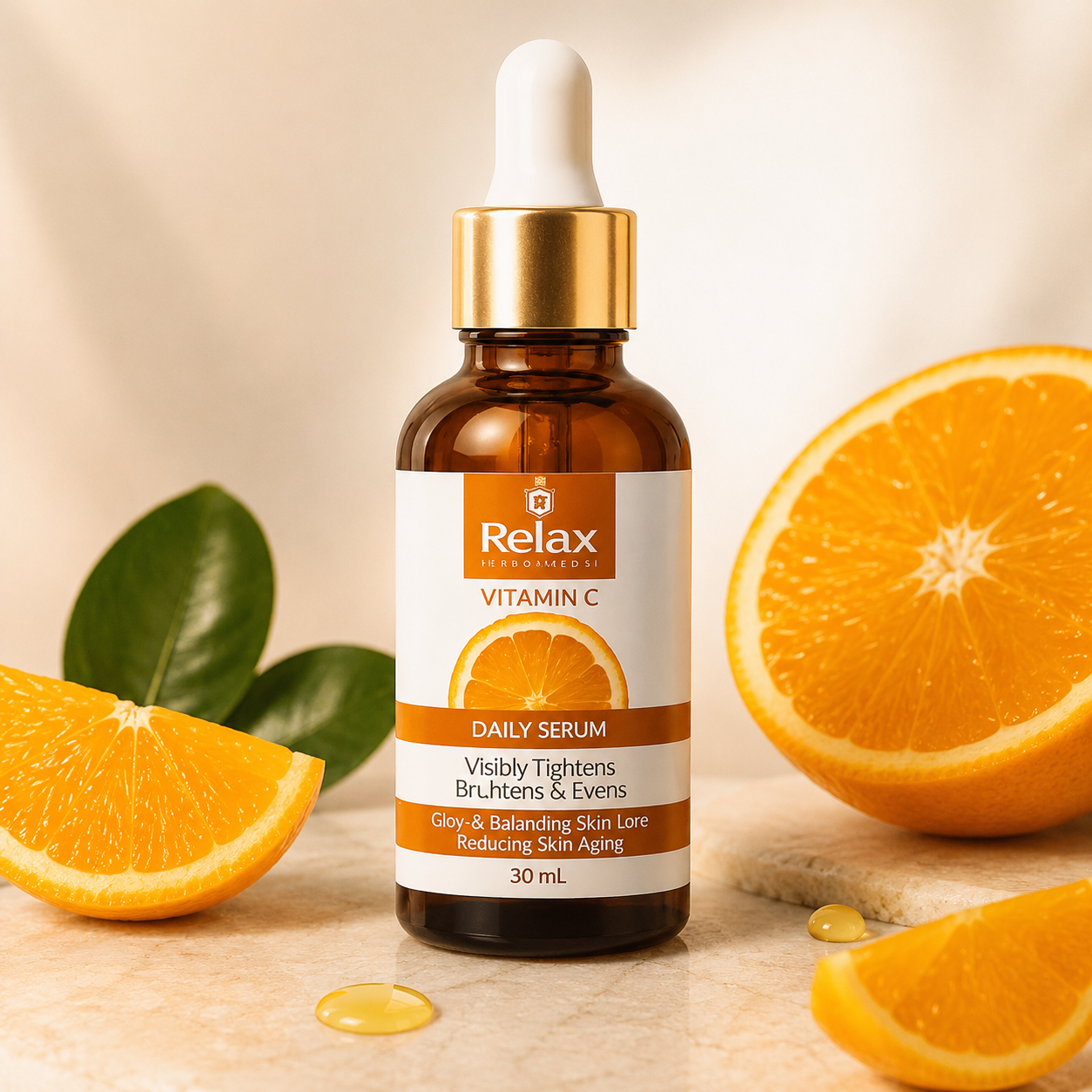 Relax Vitamin C Serum 30ml Skin Brightening Anti Aging