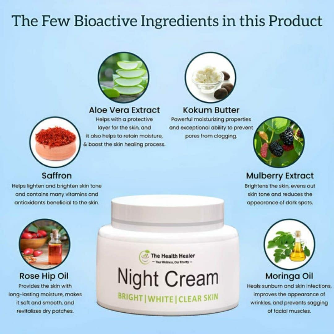 Premium Night Cream for Glowing Pakistani Skin
