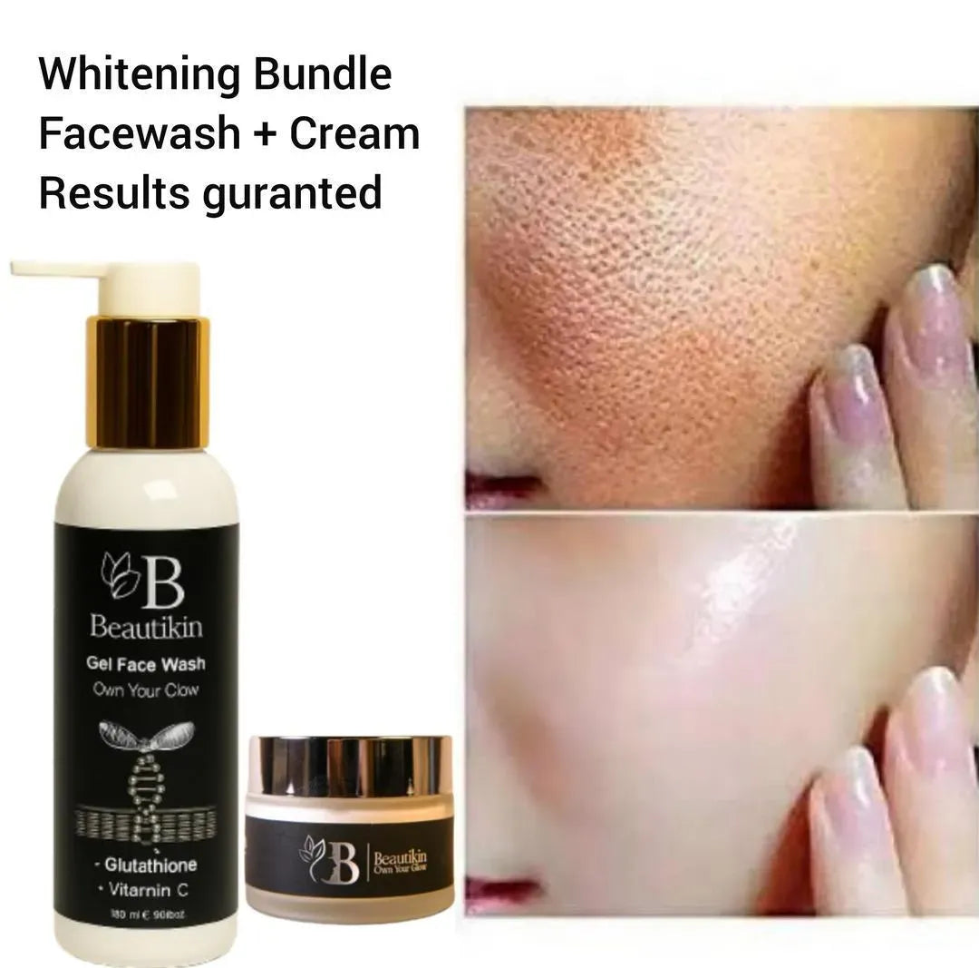 Beautikin 3 in 1 Skincare Bundle with Serum & Cream